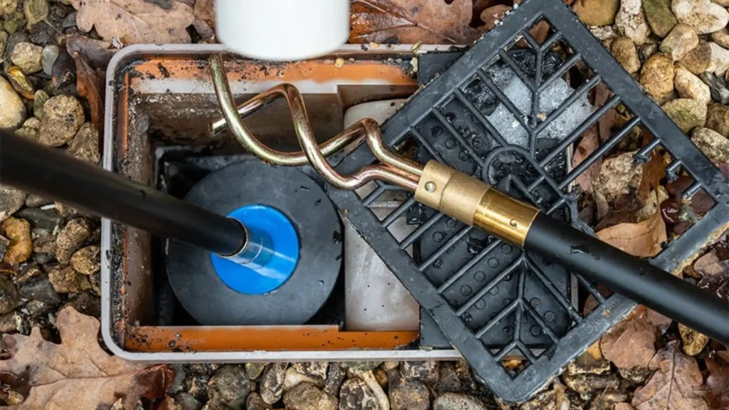 Blocked Drain Pipe